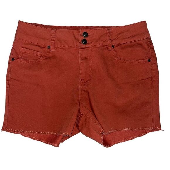Miss Poured in Blue rust colored cut off shorts 10 - Picture 2 of 4